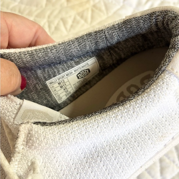 Hey Dude White Boat Shoes for Men size 12 - Picture 6 of 7